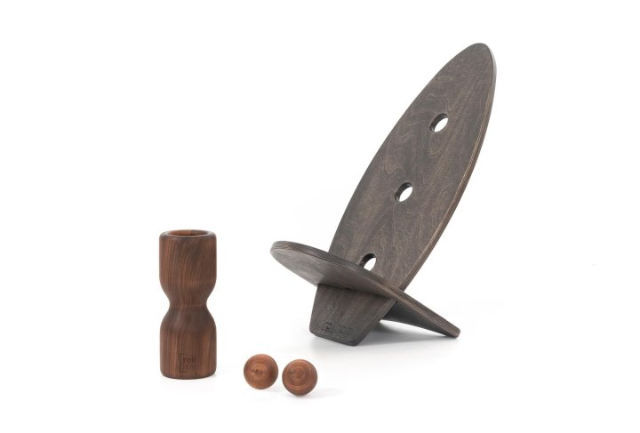 Rollholz Balance Board Set klein