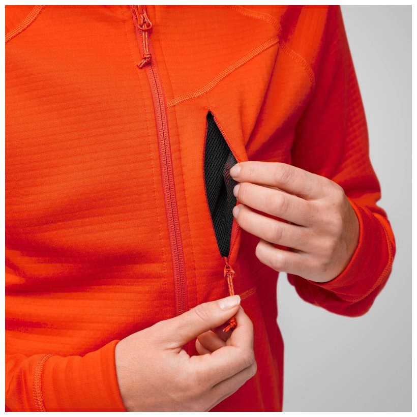 Abisko Grid Fleece Hoodie W