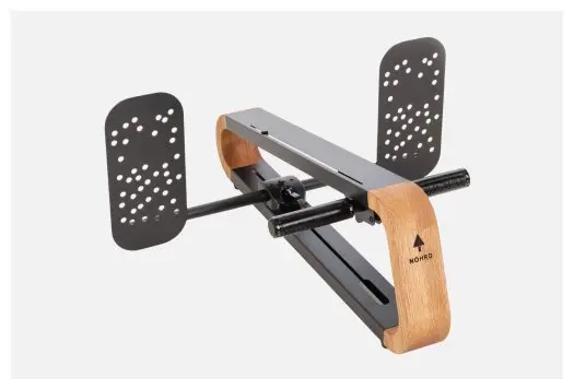 SpineStretch Fußstütze aus Holz und Metall