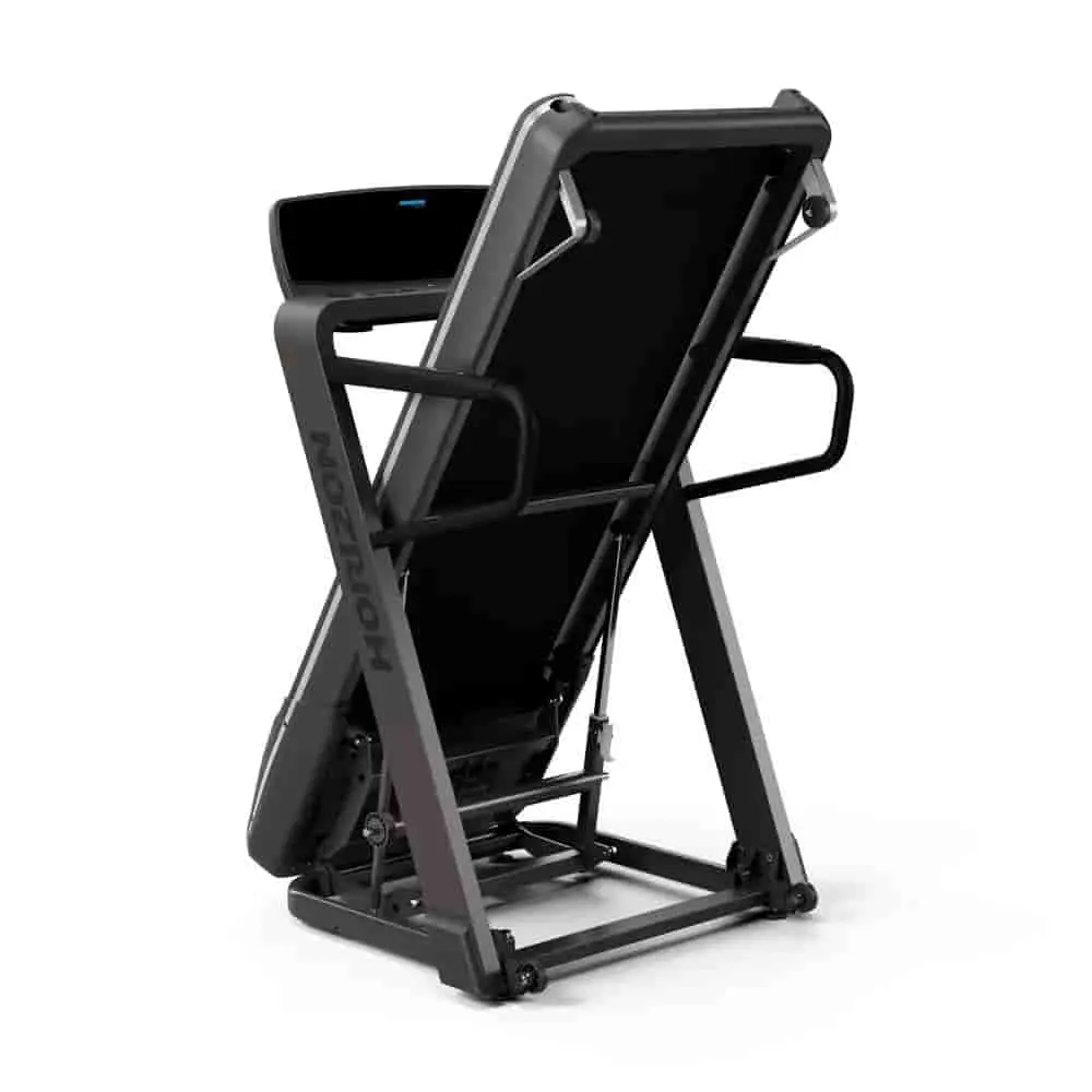 Aufgestelltes Laufband von Horizon Fitness