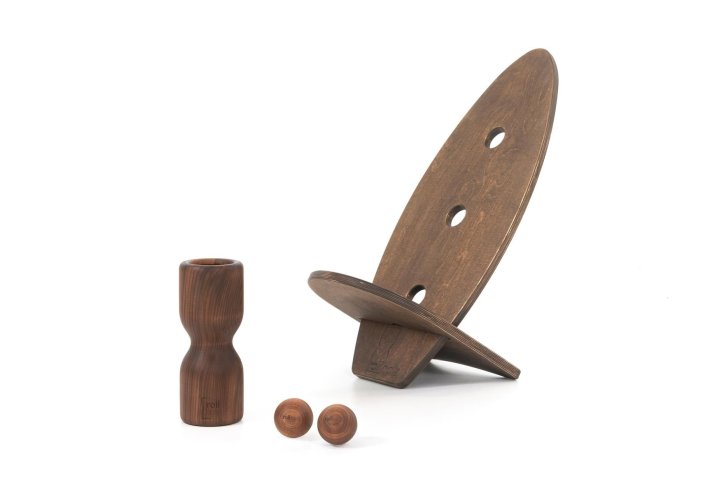 Rollholz Balance Board Set klein