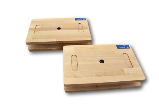 FlowRow Balance-Board 3 Schwierigkeitsgrade Buche Stufe 6 Ultra Stufe 1 Moderate Stufe 2 Training