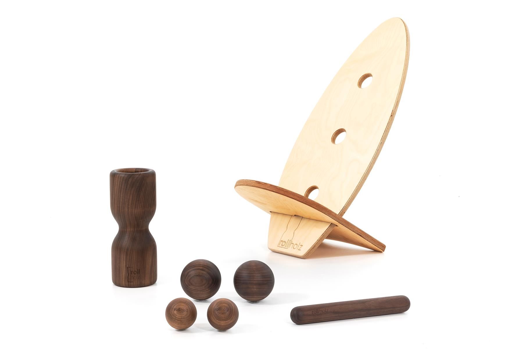 Rollholz Balance Board Set groß