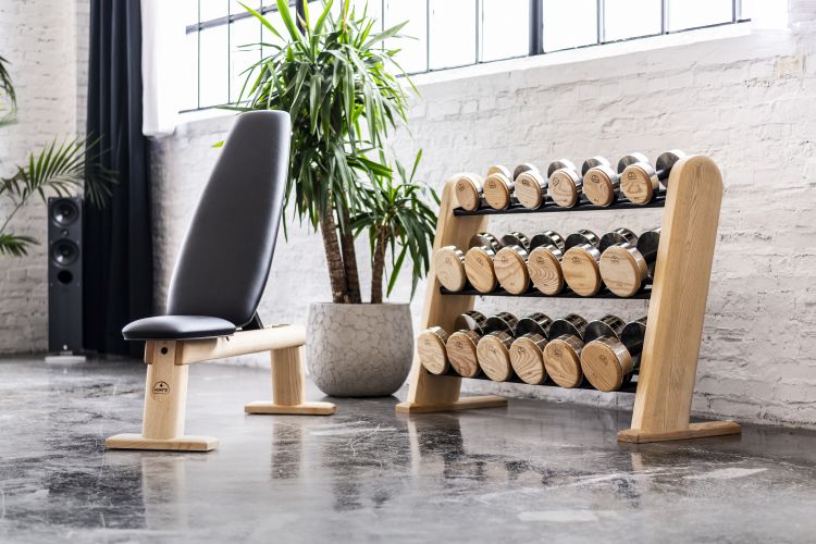 WeightBench Echtleder Nuss