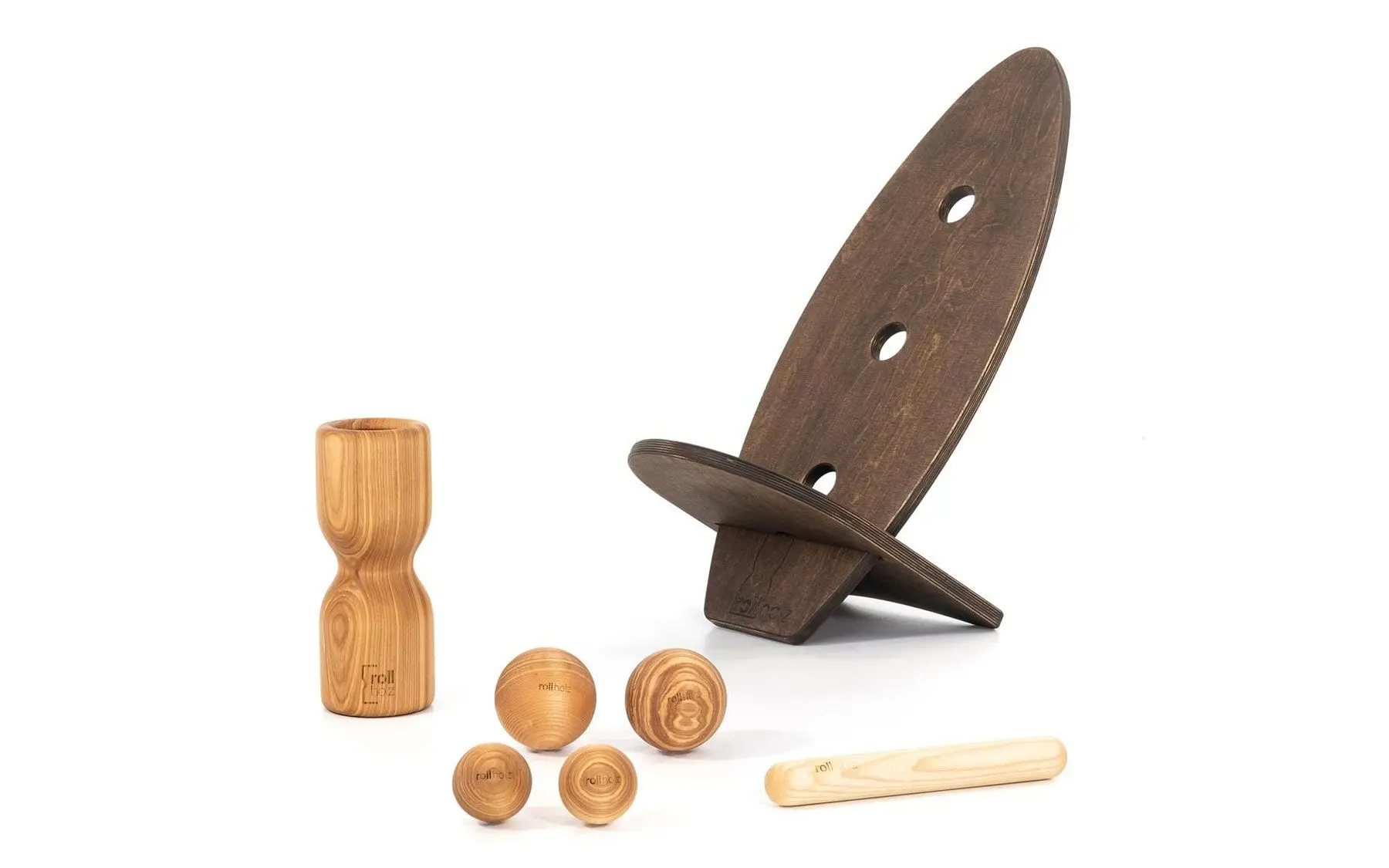 Rollbrett Set Groß Esche hell