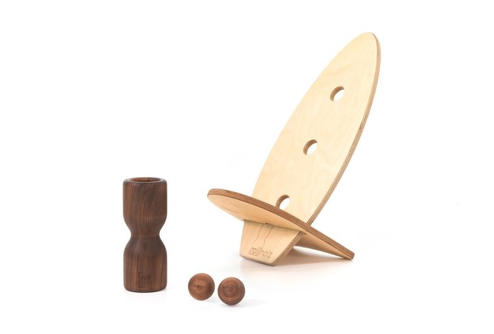 Rollholz Balance Board Set klein