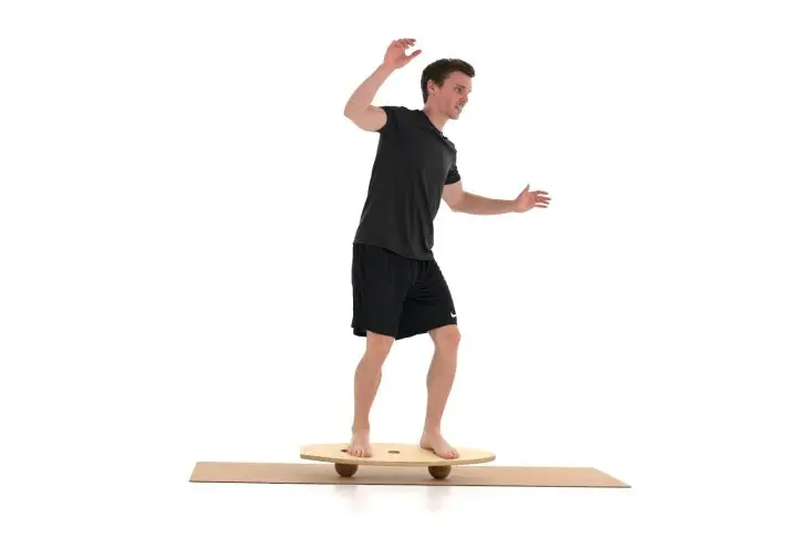 Rollholz Balance Board Set klein