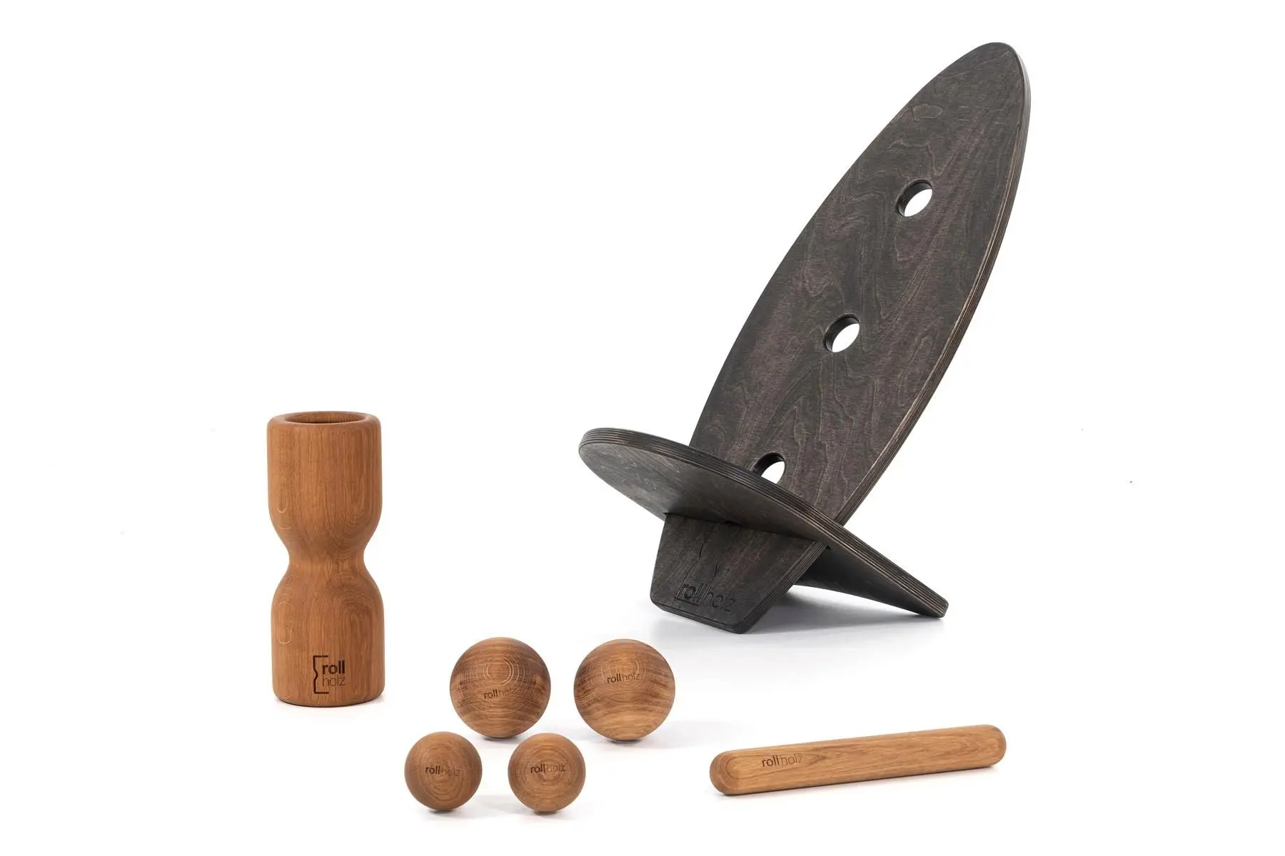 Rollholz Balance Board Set groß Rollholz Balance Board Set groß